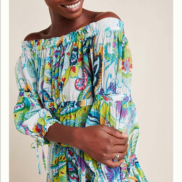 ANTHROPOLOGIE Frankie Off The Shoulder Blouse - Picture 3 of 4